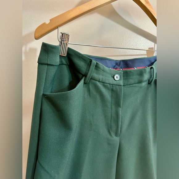 Talbots Dark Green Hampshire Ankle Curvy Dress Pants Size 12 - Picture 2 of 8